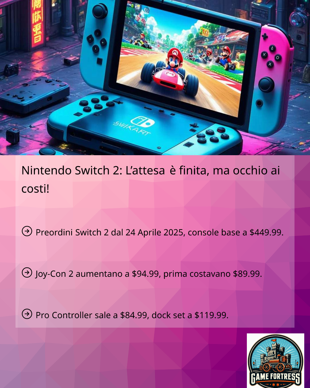 Strisce Decorative Per Controller Nintendo Switch 2 – Set Sinistro Blu E Destro Arancione, In ABS Leggero, Installazione Facile E Personalizzabile