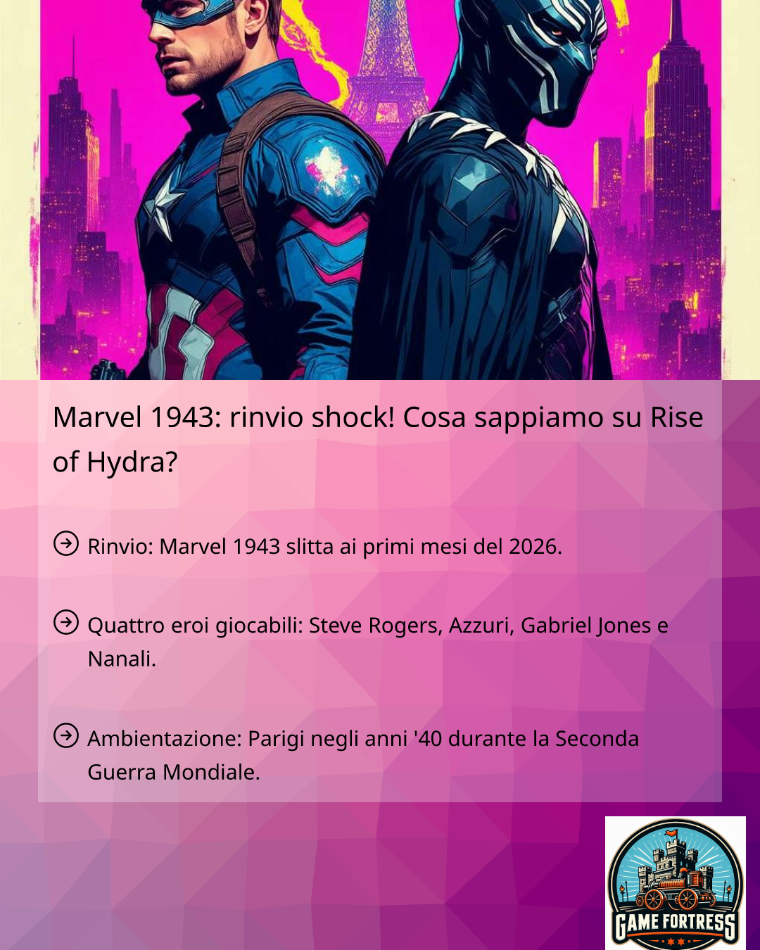 Marvel 1943: rinvio shock! Cosa sappiamo su Rise of Hydra ...