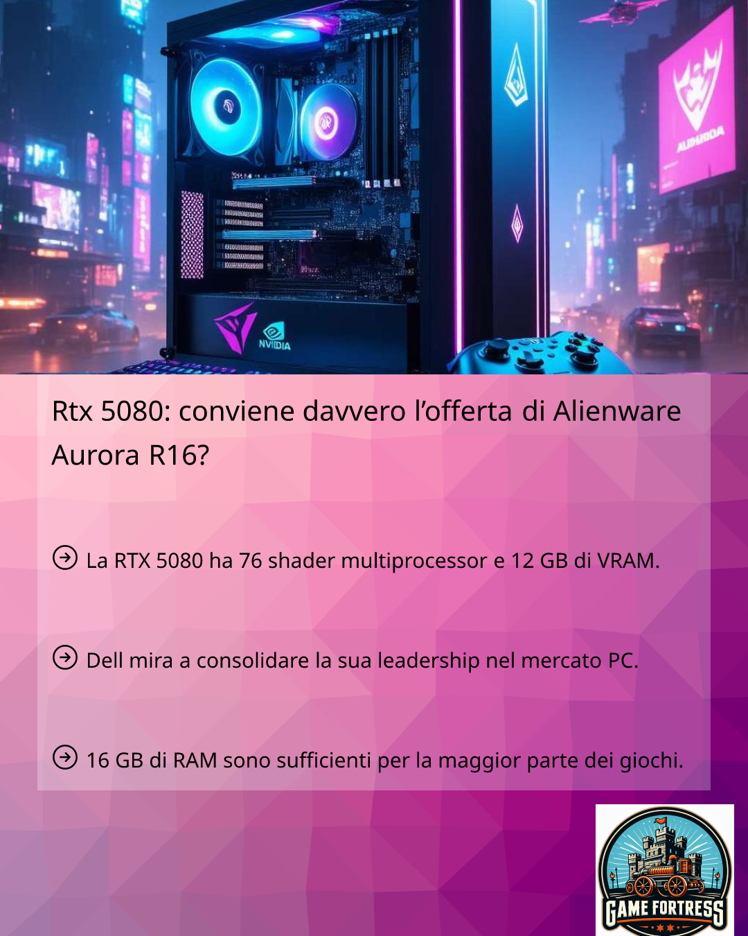 Rtx 5080: conviene davvero l'offerta di Alienware Aurora R16 ...