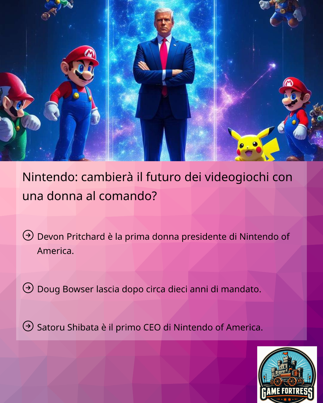 Nintendo: cambierà il futuro dei videogiochi con una donna al comando ...