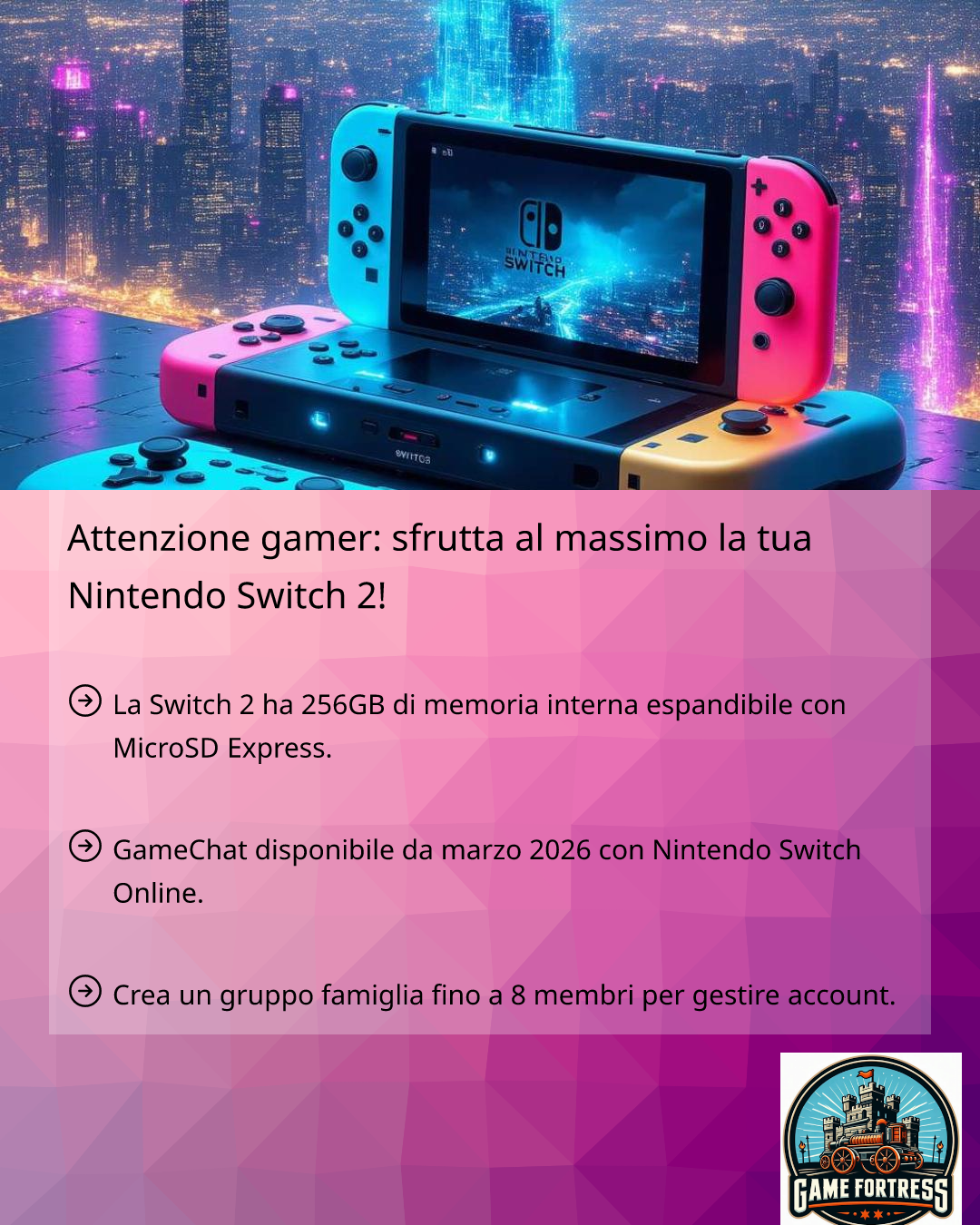 Attenzione gamer: sfrutta al massimo la tua Nintendo Switch 2 ...